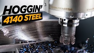 Kennametal Mill 412 KT CNC Machining 4140 Steel  Tangential Milling  VLOG 63 [upl. by Cocke859]