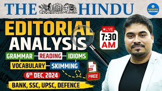 The Hindu Analysis  The Hindu Editorial  06 Dec 2024  The Hindu Editorial by Satyendra Tiwari [upl. by Rebane551]