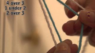 four strand braiding tutorial on natural hair [upl. by Eri]