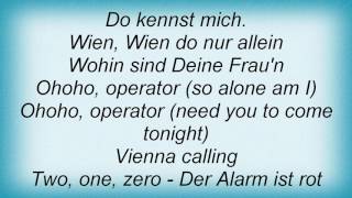 Falco  Vienna Calling Lyrics [upl. by Berman]