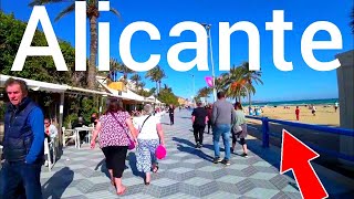 ALICANTE 🇪🇸 Postiguet Beach February 2023 [upl. by Blinni63]