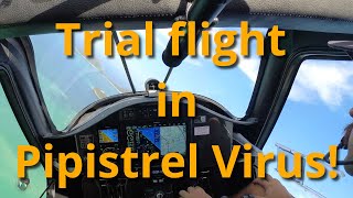 Trial flight in Pipistrel Virus [upl. by Aimar]