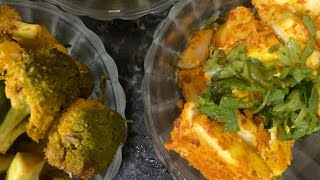 Protein rich dinner Broccoli fry  Paneer fry  boiled rice [upl. by Aimet]