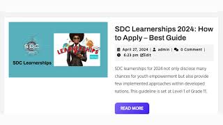 Discover and Learn How To Apply for Learnerships 2024 in South Africa Best Guide [upl. by Ennayd]