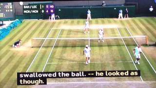 Worlds Best Tennis Point amp serve 2014 British game M BAHRAMI H LACONTE McNAMARA McNAMEE [upl. by Melac]