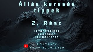 Informatikai rendszer üzemeltetés  Állás keresés 2 Rész [upl. by Fiedler]