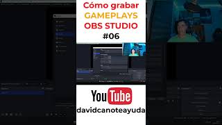 Cómo Grabar GAMEPLAYS con OBS Studio  Configuración y Optimización shortvideo 06 [upl. by Anitap490]