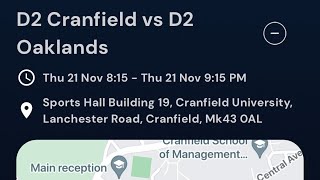 Cranfield Cranes vs Oaklands Wolves Q1 [upl. by Henghold]