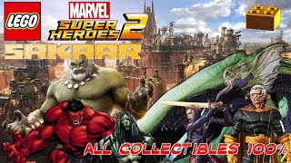 LEGO Marvel Super Heroes 2  Sakaar 100 All Collectibles [upl. by Onilatac547]