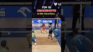 Top 10 Headshots in Volleyball [upl. by Gothurd]