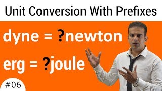 Unit Conversion With Prefixes  Dyne to Newton and Joule to Erg Conversion In Urdu By Shafiq Anjum [upl. by Adiehsar]