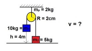 Physics 13 Moment of Inertia and Rotational Kenetic Energy 2 of 5 Pulley System [upl. by Anirual]