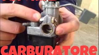 come smontare e carburare carburatore CIAO PIAGGIO [upl. by Erej535]