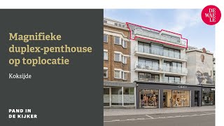 Duplexpenthouse te koop op toplocatie in Koksijde [upl. by Akener]