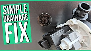 How to Fix GE Dishwasher Drainage Issues DETAILED REPAIRModel GDT605PFM0DS [upl. by Ritter]