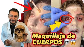 Reaccionando a MAQUILLAJE DE CUERPOS 💀😱😱 [upl. by Esenwahs880]