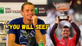 Alexander Zverev quotYou will see Djokovic will be at his BEST at RGquot  Rome 2024 [upl. by Nager]