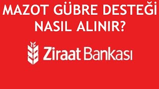 Ziraat Bankası Çiftçi Mazot Gübre Desteği Nasıl Alınır [upl. by Innor625]