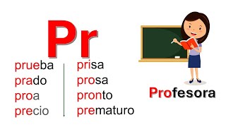 Aprender a leer en espanol con las sílabas trabadas pra pre pri pro pru [upl. by Eimak933]