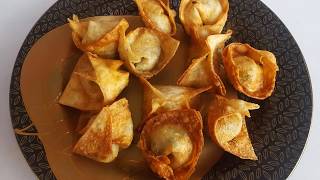 Chicken Wonton Recipe  Ramzan special Homemade Fried Wontons Recipe By Rakhshanda [upl. by Tennek]