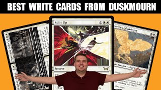 BEST WHITE COMMANDER CARDS FROM DUSKMOURN  Set Review [upl. by Ilera]