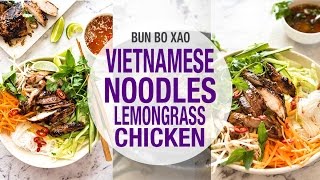 Vietnamese Noodles with Lemongrass Chicken [upl. by Esalb]