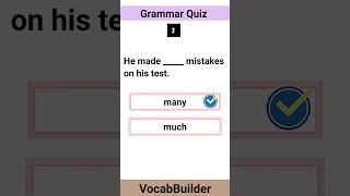 Quantifiers Quiz  English grammar practice  English grammar exercise  englishgrammarpractice [upl. by Saideman772]