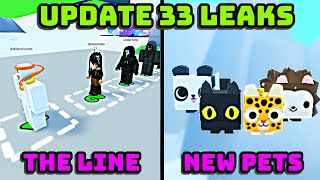 😱 THE LINE EVENT HUGE PANTHER CAT AND MORE  UPDATE 33 NEW LEAKS IN PET SIMULATOR 99 [upl. by Flodur458]