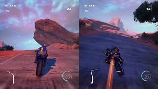 Moto Racer 4 split screen gameplay [upl. by Ellered]