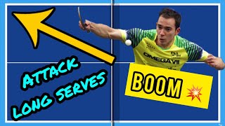 How To TOPSPIN Any Serve LONG To Your BACKHAND  STEPBYSTEP GUIDE [upl. by Atilrahc]