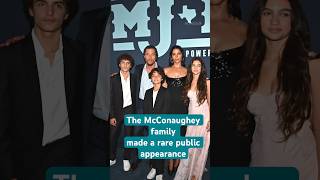 The full McConaughey family were spotted dressed to the nines  matthewmcconaughey shorts [upl. by Griggs]