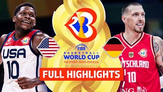 USA 🇺🇸 vs Germany 🇩🇪  Full Game Highlights  FIBA Basketball World Cup 2023 [upl. by Riha]