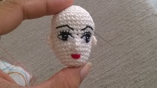 How to make eyes embroider amigurumi dolls eyes [upl. by Inohs899]