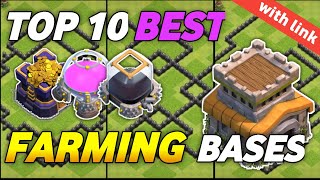 Top 10 Best Th8 Farming Bases 2023  Best Bases for Town Hall 8 Farming with Link [upl. by Willin]