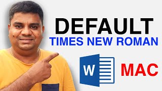 How to make Times New Roman Default on Word   MAC [upl. by Horvitz718]