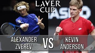 Alexander Zverev Vs Kevin Anderson  Laver Cup 2018 Highlights HD [upl. by Matrona]