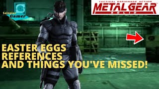 Metal Gear Solid 1998  Easter Eggs Secrets and References you might have missed [upl. by Natanoy]