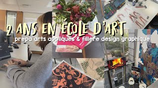 2 ANS EN ÉCOLE D’ART  la prépa arts appliqués et la filière design graphique à Brassart 🎨 [upl. by Yssep71]