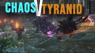 Tyranids vs Chaos Tzeentch  Space Marine 2  Battle Sim [upl. by Ilbert]