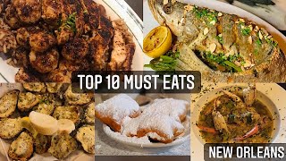 TOP 10 MUST EATS IN NEW ORLEANS  BOURBON STREET FOODIE RECOMMENDATION [upl. by Culbertson686]