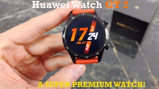 Huawei Watch GT 2 46mm Unboxing and First Impressions  Premium Style [upl. by Ilahsiav]