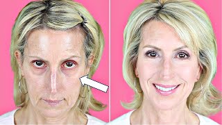 HOW TO DISGUISE UNDEREYE HOLLOWS  Over 50 Actually quotOver 60quot [upl. by Marcos688]