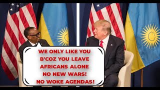 Rwanda President Reveals Why Most Africans are Happy Trump Won HINT He Just Doesnt Care [upl. by Dercy281]