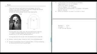 Examentraining VMBO Wiskunde 2015 tijdvak 1 Opgave 20 en 21 [upl. by Wooster300]