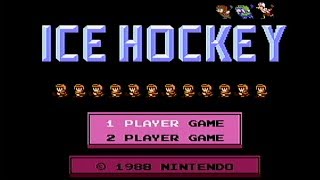 Ice Hockey  NES Gameplay [upl. by Ecnaralc975]