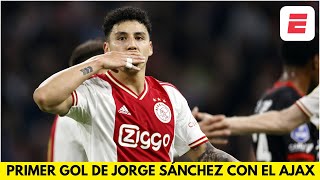 PRIMER GOL DE JORGE SÁNCHEZ con el AJAX El mexicano pone el 10 vs Excelsior  Eredivisie [upl. by Ettenotna]