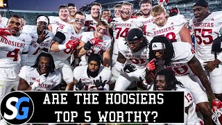 Do the Indiana Hoosiers Deserve a Top 5 Ranking in the College Football Playoff [upl. by Latsirhc]