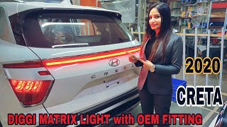 CRETA 2020  MATRIX LED DIGGI LIGHT WITH OEM FITTING🤩  CAR STYLEIN [upl. by Kornher906]