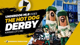 Underdog MLB Does The Hot Dog Derby in Kansas City [upl. by Culhert289]