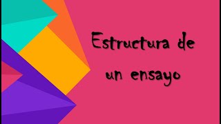 Estructura de un ensayo [upl. by Leviram]